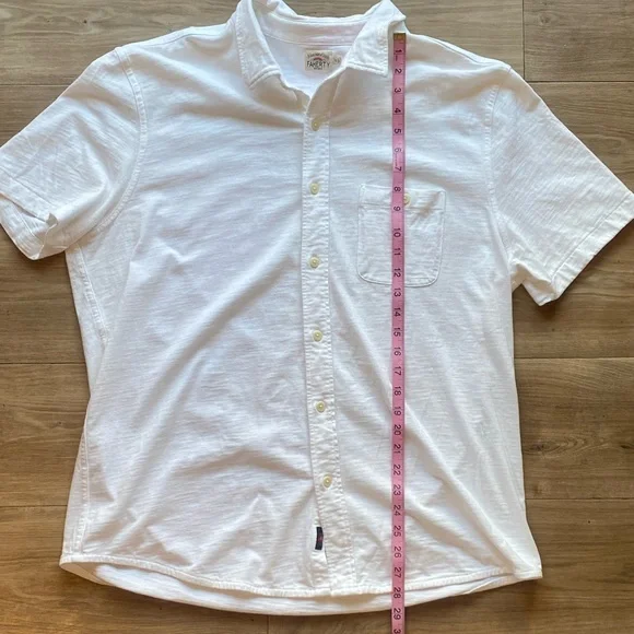 Faherty White Cotton Button Up - Picture 3 of 7